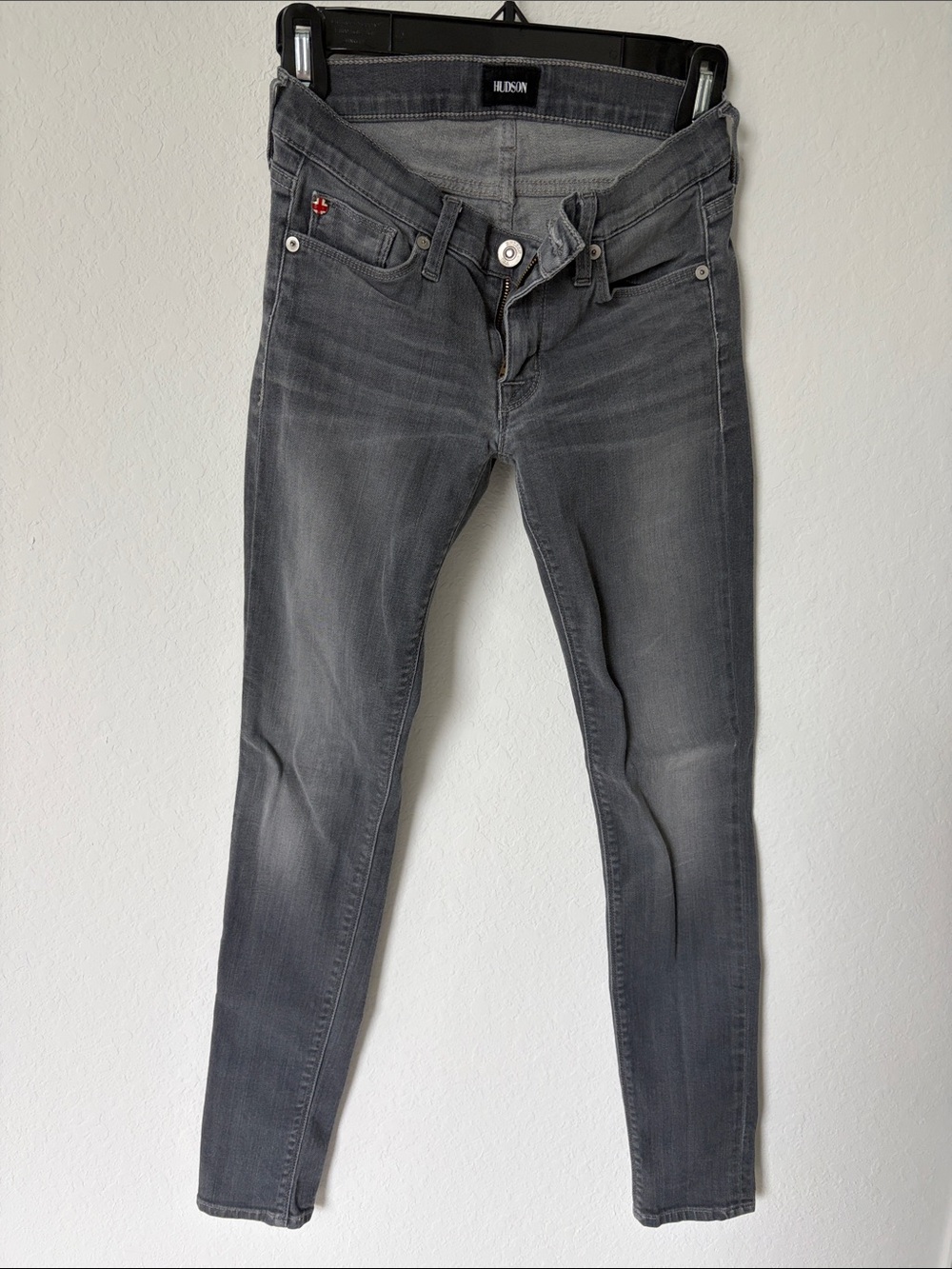 Hudson Jeans Women’s Gray Skinny Jeans - Faded Charcoal Wash